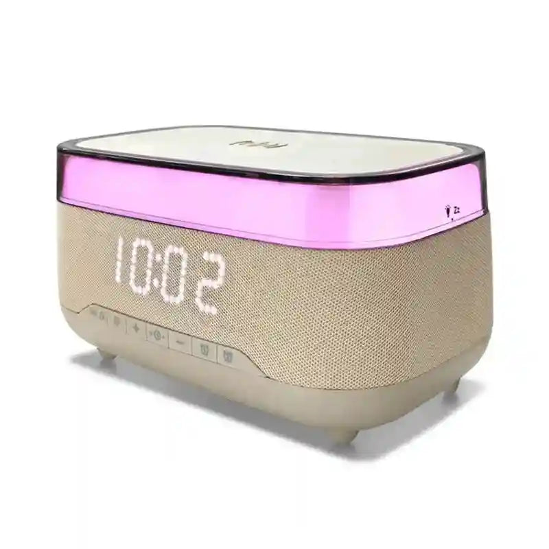 15W Wireless Charger Alarm Clock with RGB LED - Qi Certified Yellow Tidesmit