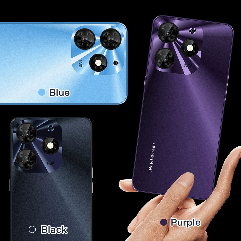 Tidesmit 7.3-inch 5G Android smartphone with dual SIM slots for global factory direct mobile connectivity.