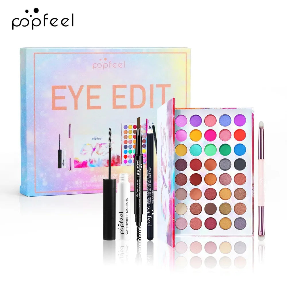 Professional Makeup Kit – All-in-One Salon-Quality Eyeshadow & Lipstick Set Professional Makeup Kits SET006B Tidesmit