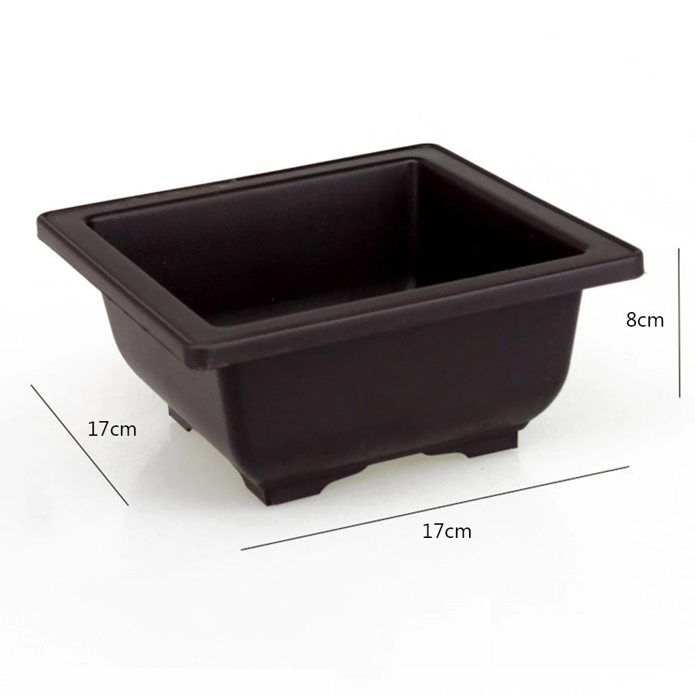 1PC 5size Plastic Flower Pot Plant Bowl Bonsai Succulent Basin Nursery Succulent Pot Home & Garden Supplies