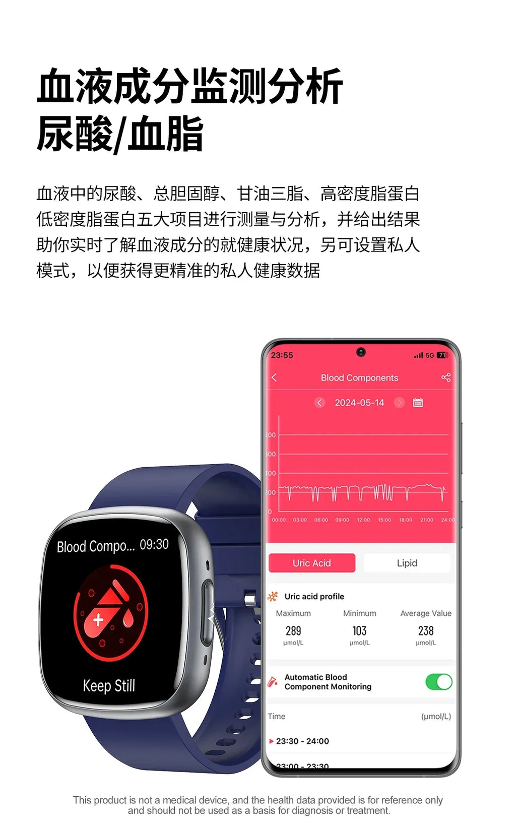 Smartwatch Fitness Tracker ET593 - Heart Rate Monitor, Sport Gray My Store
