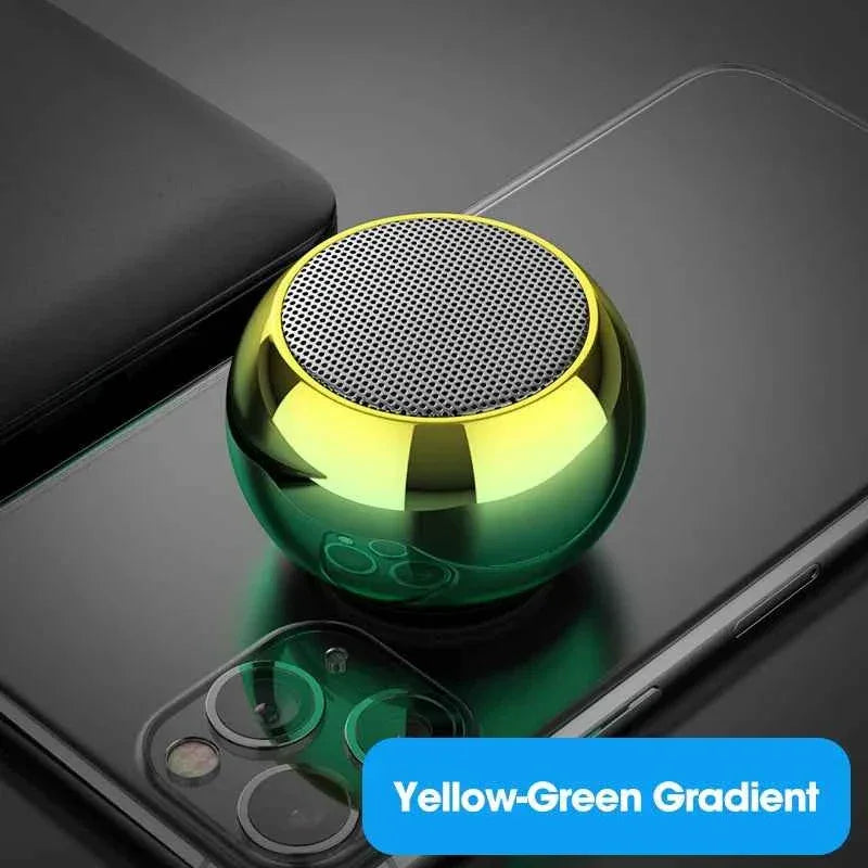 Portable Bluetooth Speaker with 360 Sound and Bass Boost Yellow-green gradient My Store