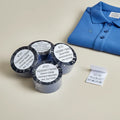 Black Thermal Transfer Ribbon PET Material Compatible for Garment Wash Care Labels