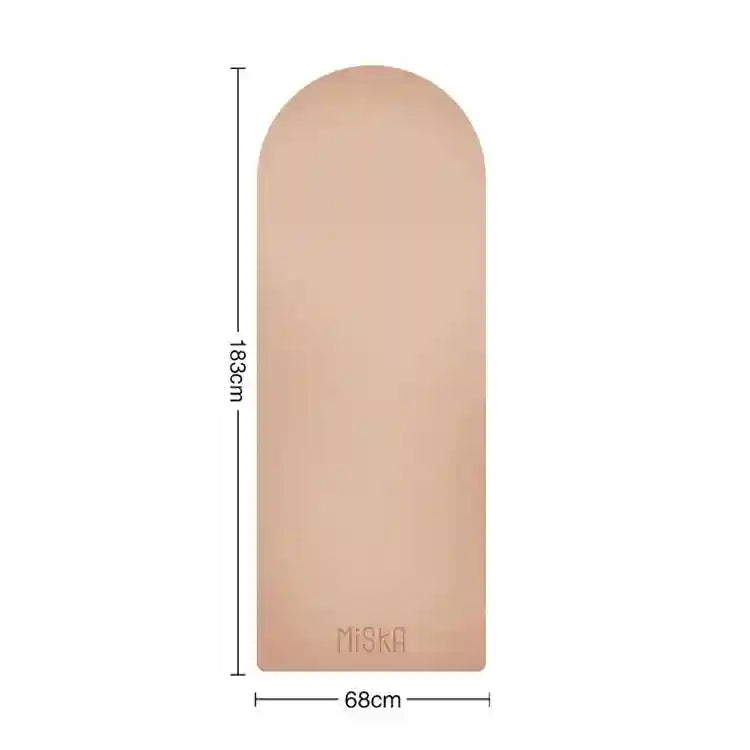 Eco Rubber Yoga Mat - Non-Slip 4.5mm Professional Fitness Pad Dark Pink 4.5mm Tidesmit