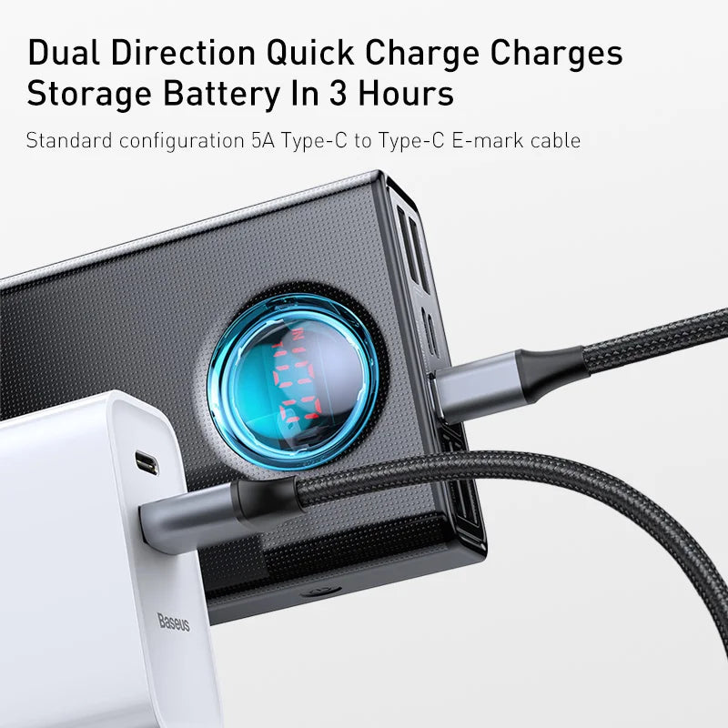 65W 30000mAh Portable Charger - PD Fast Charging Laptop Battery Pack Tidesmit