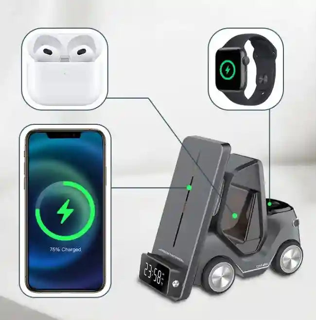 5-in-1 Wireless Charger Station for Phone, Watch, and Earbuds - Tidesmit Tidesmit