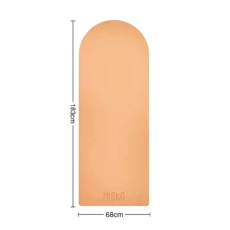 Eco Rubber Yoga Mat - Non-Slip 4.5mm Professional Fitness Pad Milk Orange 4.5mm Tidesmit