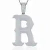 Factory Wholesale D Letter VVS Moissanite Pendant Necklace 925 Silver Platinum Plated Iced Out Custom Name Hip Hop Jewelry