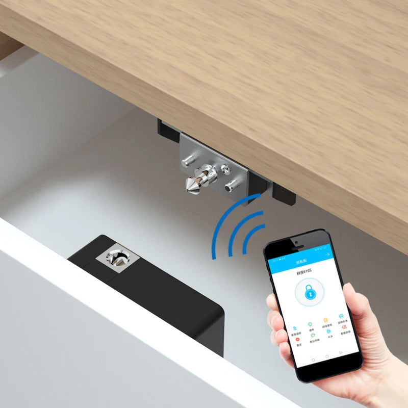 1/4 Pieces Smart Drawer Induction Cabinet Lock RFID Card Smart Electronic Lock Wardrobe Furniture Sauna Cabinet Locker Lock