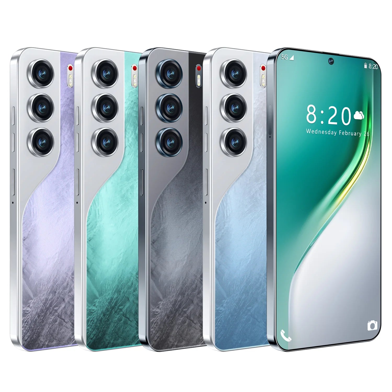 Camon 40 Pro 5G smartphone 16GB RAM 1TB storage showing side profile with 7 inch display and 108MP camera lens