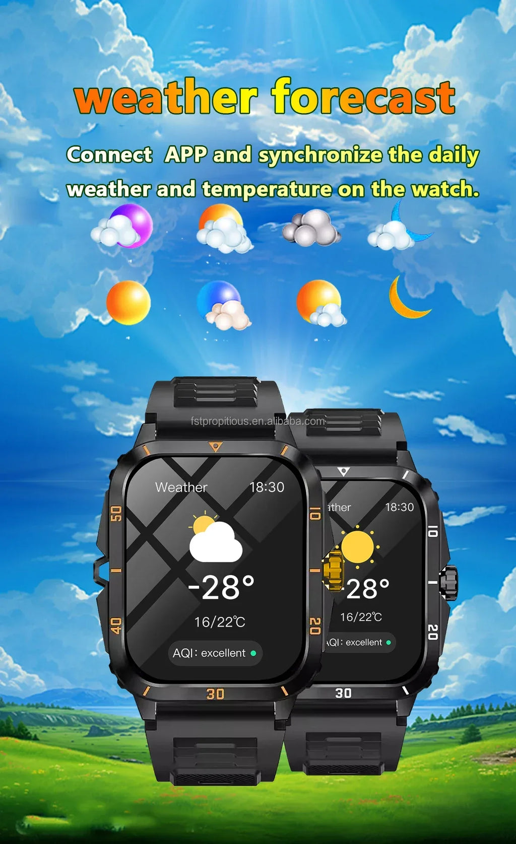Smartwatch H23 with Bluetooth Calling, GPS, and Fitness Tracker - Black My Store