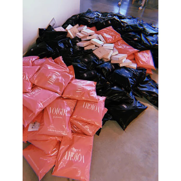 Logo Printed 100% Compostable Polymailer Courier Packaging Mail Clothes 10x13 Cornstarch Plastic Postal Mailing Polybag