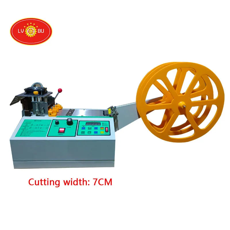 Computer Automatic Hot Knife and Cold Knife Webbing Velcro Label Cutting Machine