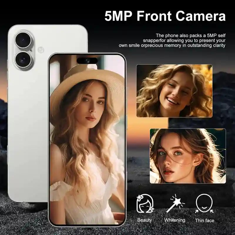 Android I16 Plus 5G Smartphone, 64GB, Dual SIM Unlocked - Tidesmit Tidesmit