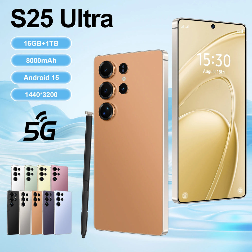 S25 Ultra 5G Smartphone 16GB RAM 1TB Storage - Dual SIM Android Tidesmit