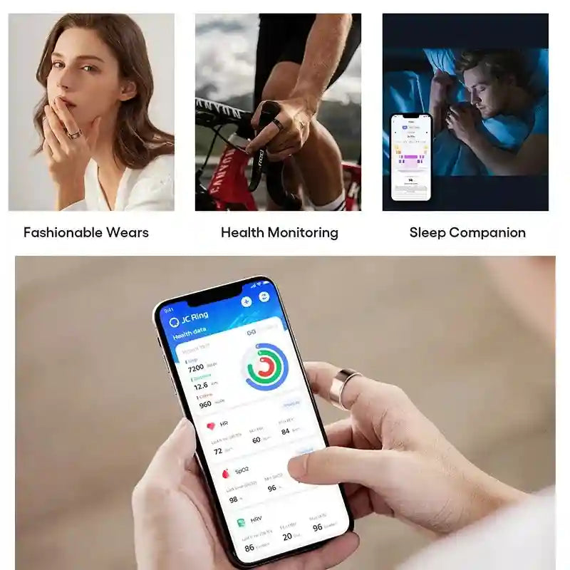 Tidesmit Smart Health Ring 2301A | ECG Heart Rate & Fitness Tracker Tidesmit
