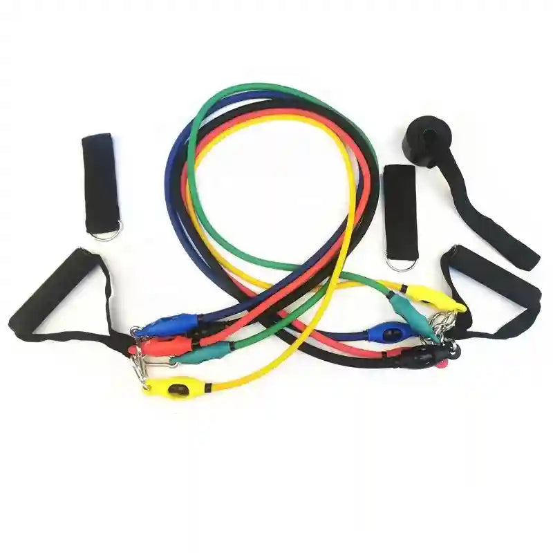 150lb Resistance Bands Set - 11 Piece Professional Home Gym Equipment Tidesmit