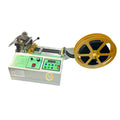 Hot Knife Automatic Labeling Elastic Fabric Strip Belt Zipper Rubber Band Rope Stain Ribbon Webbing Tape Cutting Cutter Machine