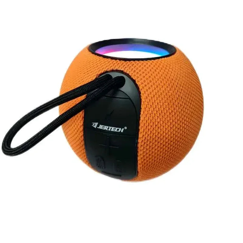 Portable Bluetooth Speaker with RGB Light & Waterproof Design Orange My Store