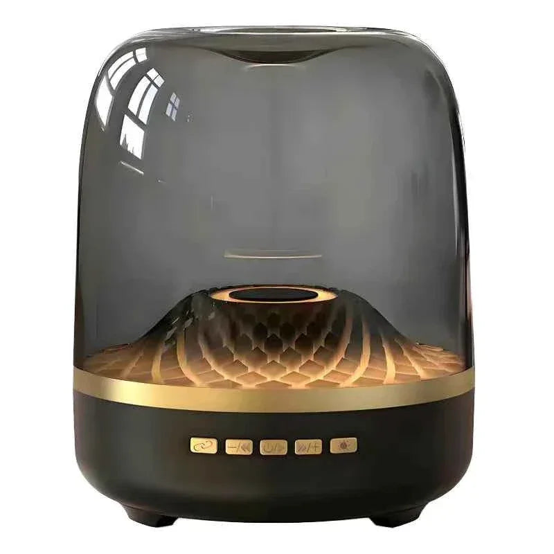 Portable Bluetooth Speaker with RGB Lighting and Wireless Subwoofer Black My Store