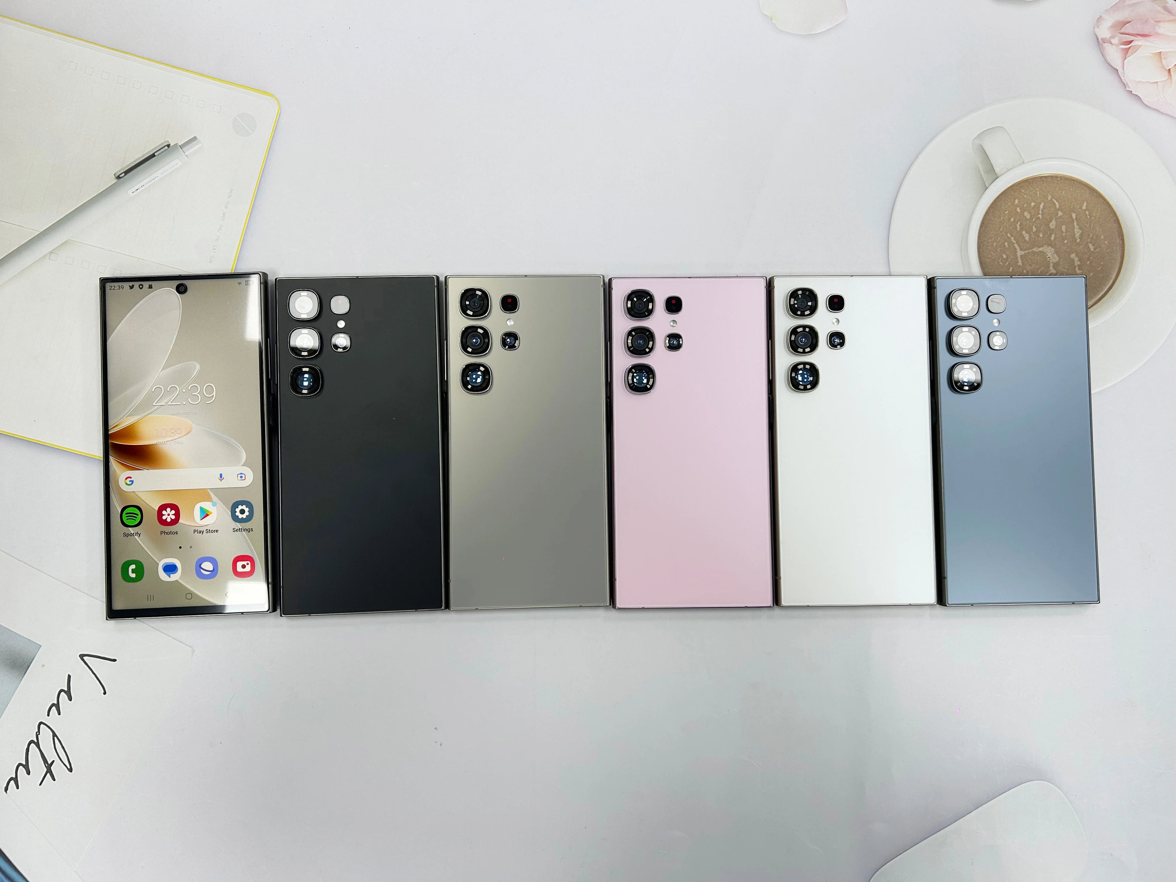 New Arrival S25U Smartphone Android 12.0 1560*720 Fast Charging LTE Mobile Phone 16MP + 24 MP 4500Mah RAM 4G+64GB 128GB ROM
