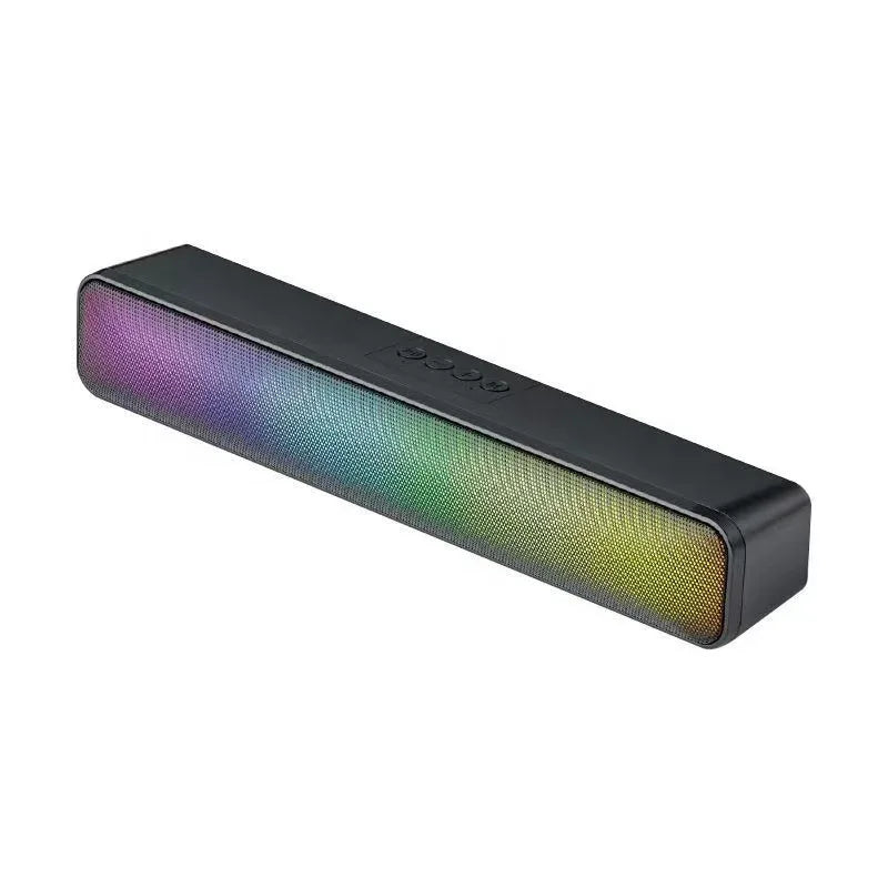 Wireless Computer Soundbar | RGB Desktop Speaker with Bass Boost - Black My Store