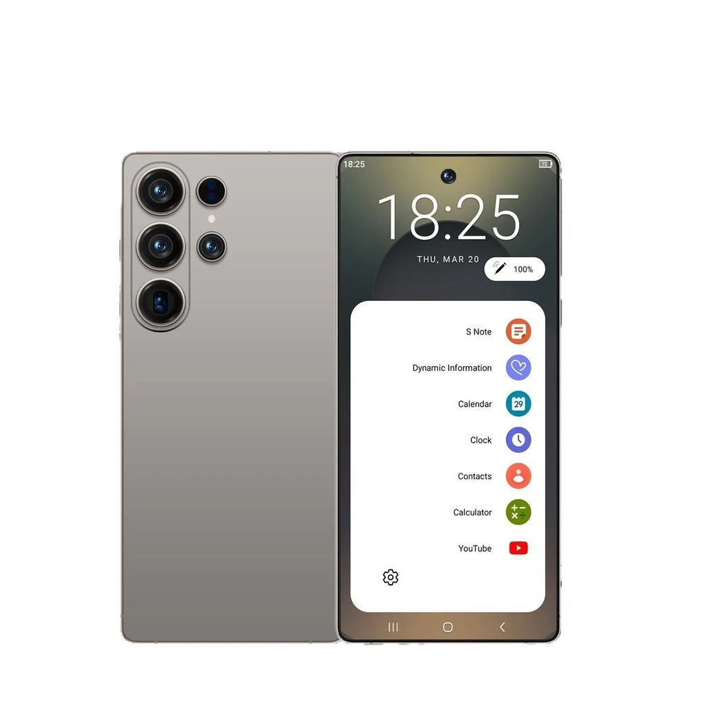 S26 Ultra 5G smartphone with 108MP camera and 1TB storage showing side profile and rear lens detail