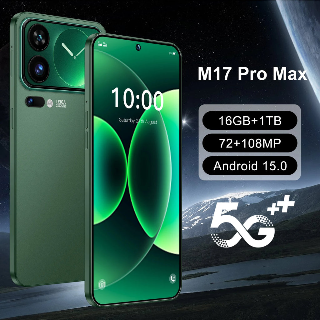 Android 15 5G Smartphone 7.3-inch 1TB 16GB RAM Unlocked Mobile Tidesmit