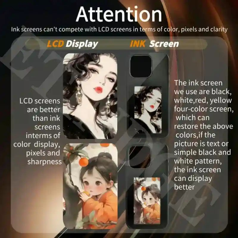 NFC Smart E Ink Phone Case for iPhone - Shock-Absorbing DIY Cover Tidesmit