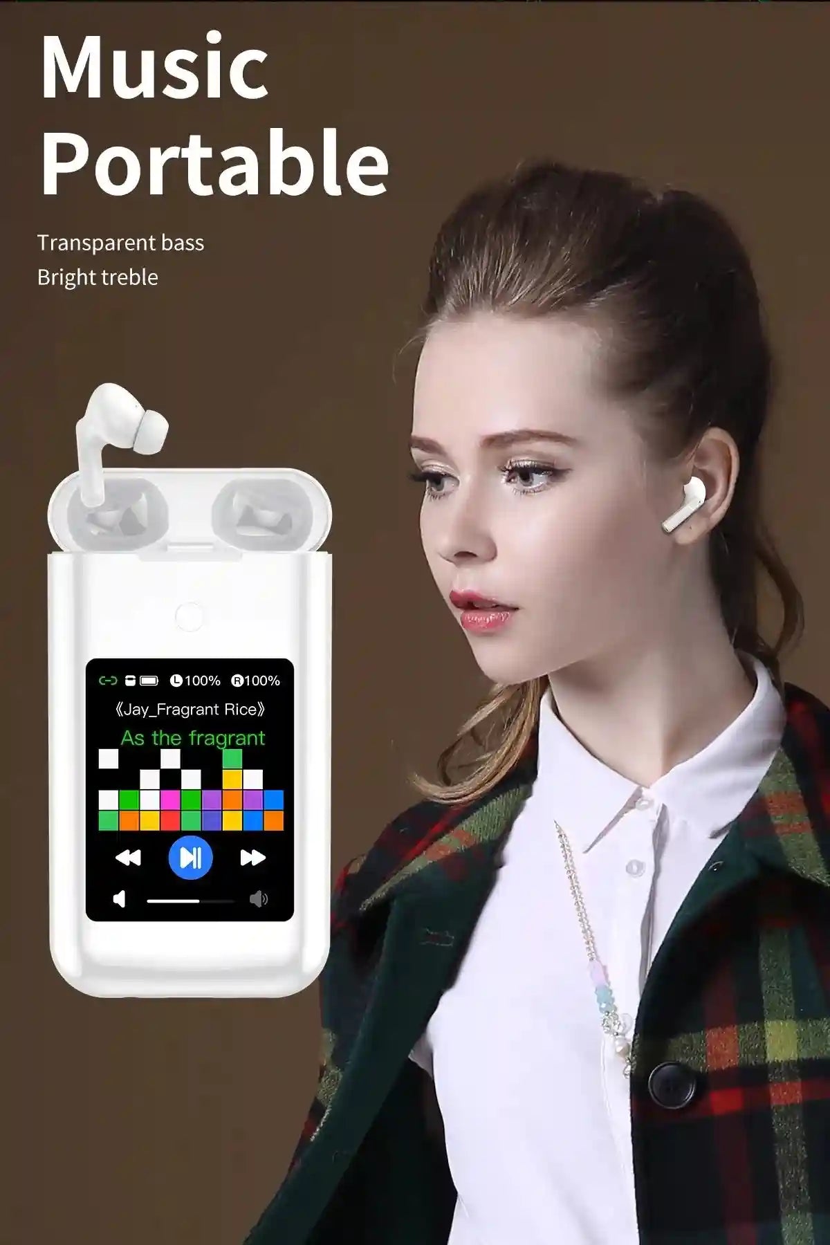 Tidesmit Wireless Earbuds with 8000mAh Power Bank and Flashlight A98 Tidesmit
