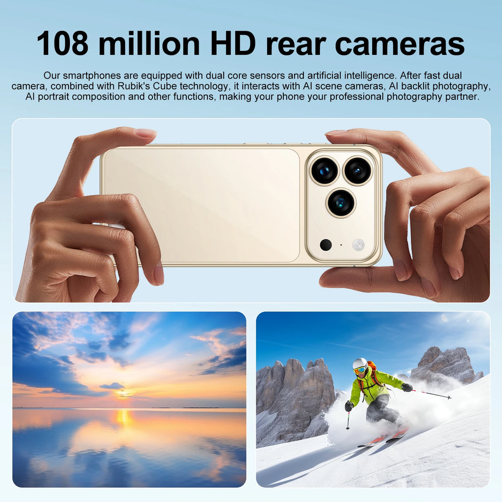 Android 5G Smartphone, 7.3-inch Display, 16GB RAM, 1TB Storage Tidesmit