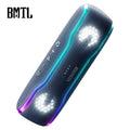 Portable Bluetooth Speaker 30W Waterproof IPX7 RGB LED - Black Black plastic My Store