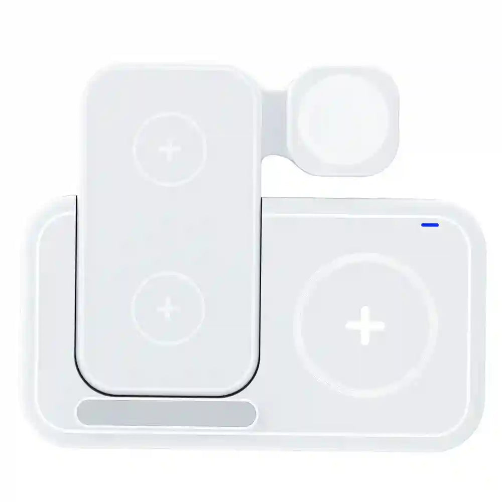 3-in-1 Wireless Charger Station | 15W Qi Fast Charging Pad for Mobile Tidesmit