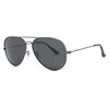 Brand Design Pilot Oval Polarized Sunglasses Metal Full Rim Light Weight Unisex Luxury Custom Eyewear Factory Direct