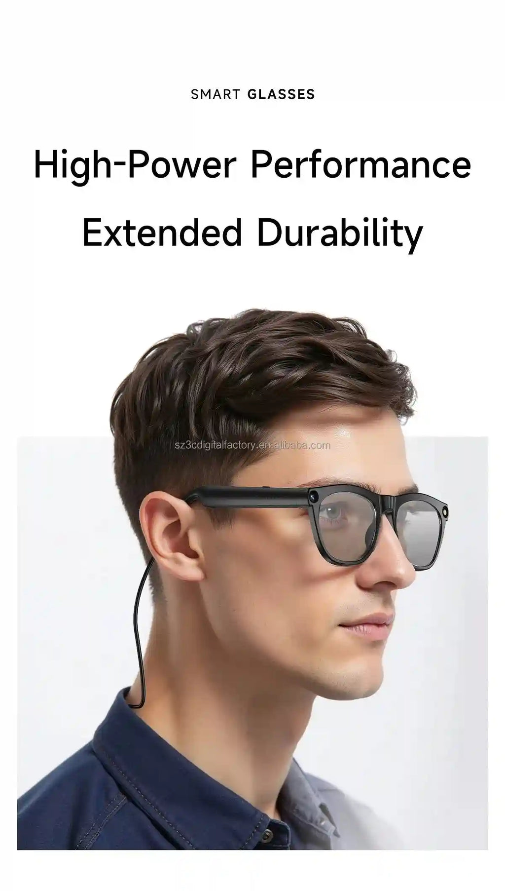 Smart Glasses with AI Translator & Camera – Tidesmit CY01 Tidesmit