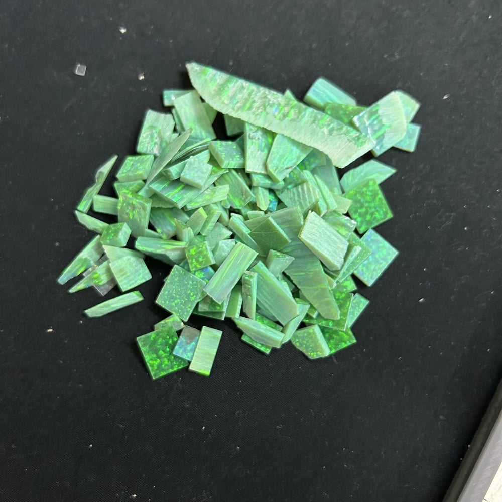 Lab Grown Gemstone Fire Opal Scraps Leftover Material Raw Opal Rough