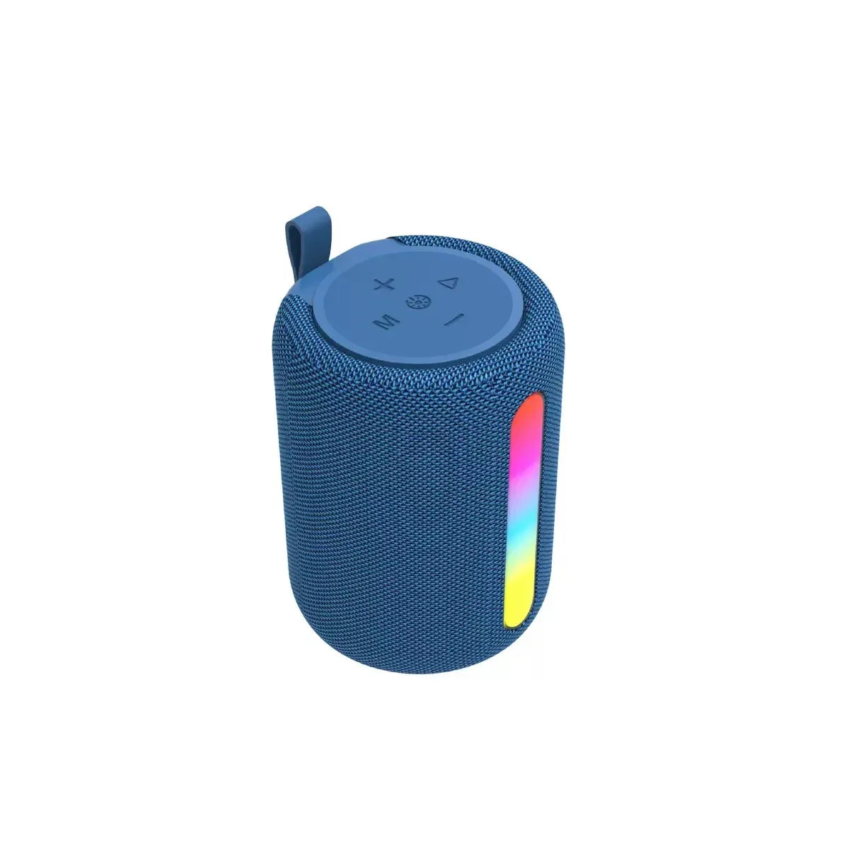Portable Bluetooth Speaker with RGB Lights and 360 Surround Sound Gray My Store