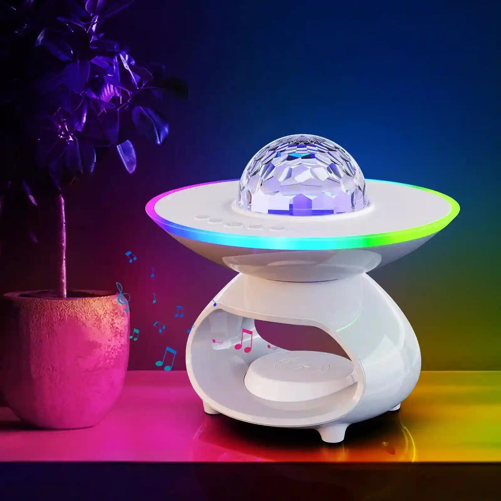 Wireless Charging Desk Lamp with Bluetooth Speaker & RGB Light Tidesmit