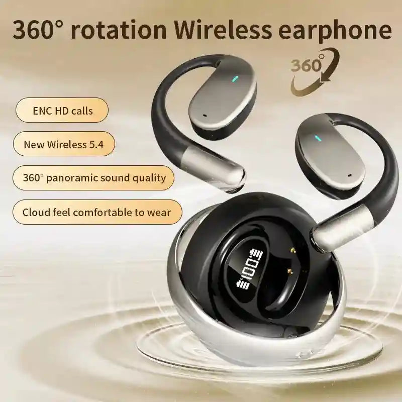 Wireless Sports Earbuds: 360° Rotating OWS Hook by Tidesmit YYK-Q93 Tidesmit