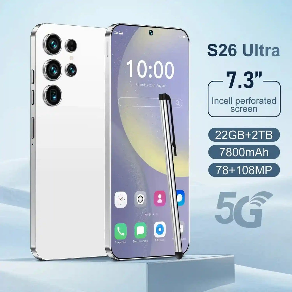 S26 Ultra 5G Smartphone – 22GB RAM, 2TB Storage, Dual SIM Unlocked Tidesmit