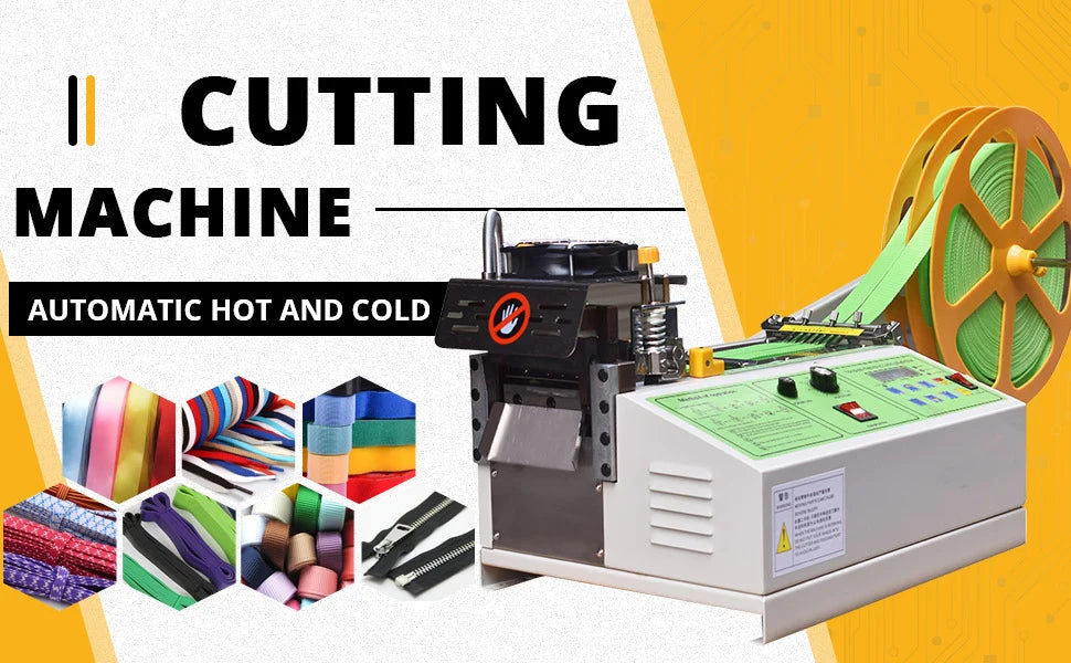 Fully Automatic Computer Cold and Hot Cutting Machine Cuff Cloth Cutting Machine Ribbon Webbing Elastic Band Hot Cutting Machine