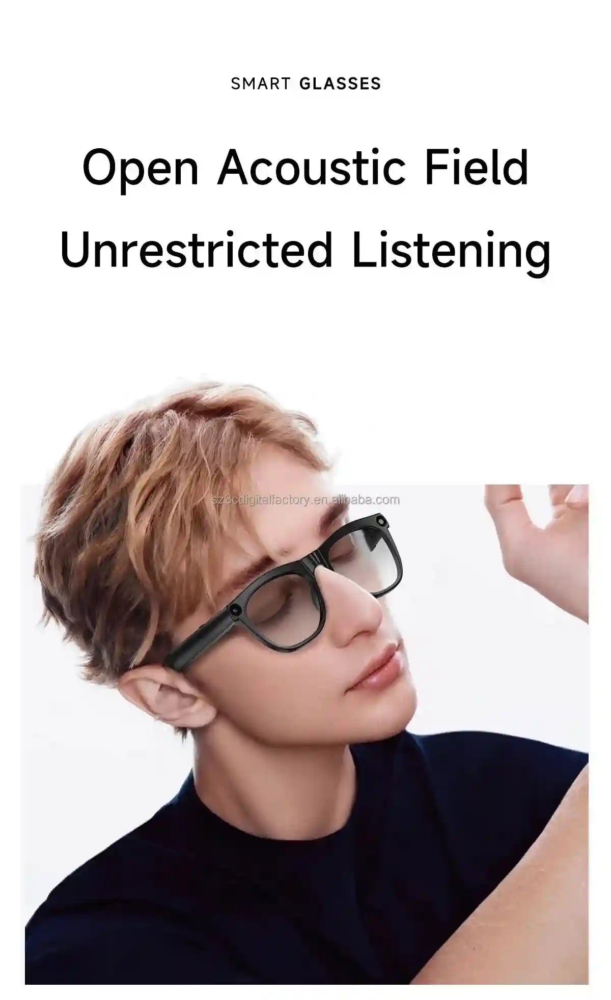Smart Glasses with AI Translator & Camera – Tidesmit CY01 Tidesmit