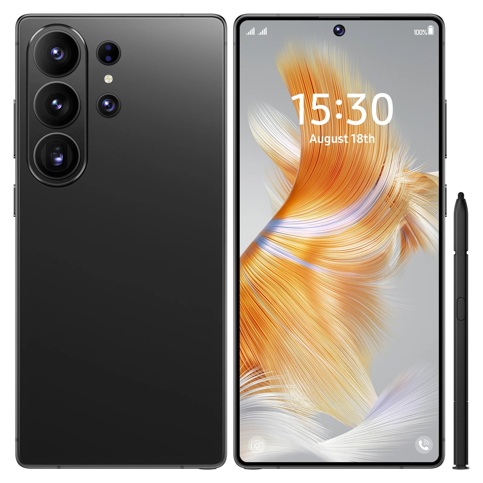 S26 Ultra 5G Smartphone, 22GB RAM, 2TB Storage, 108MP Camera Black 22G+2TB Tidesmit