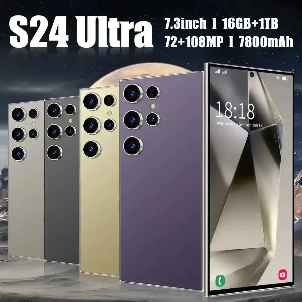 S24 Ultra Unlocked 5G Smartphone, 16GB RAM, 1TB Storage, Gold Tidesmit
