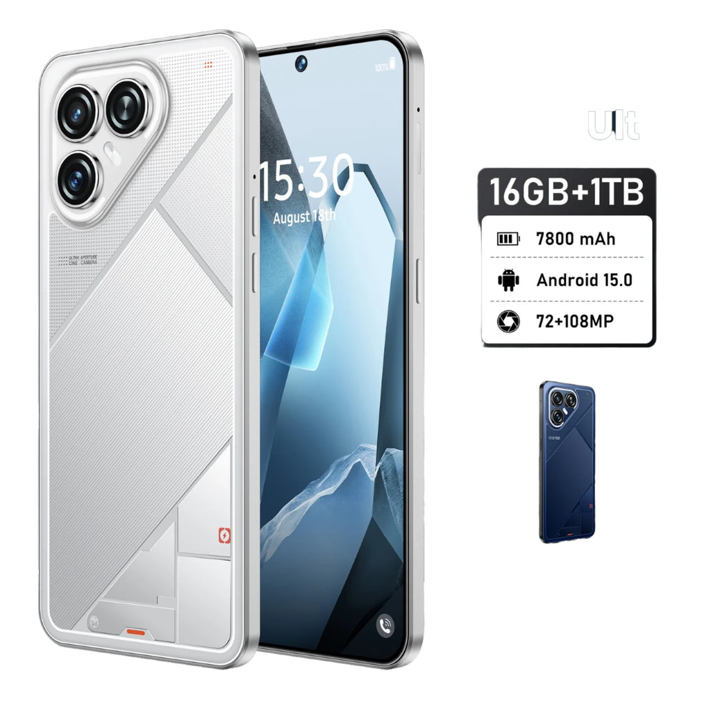 Pova7 Ultra 5G Smartphone, 16GB RAM, 1TB Storage - Black Tidesmit