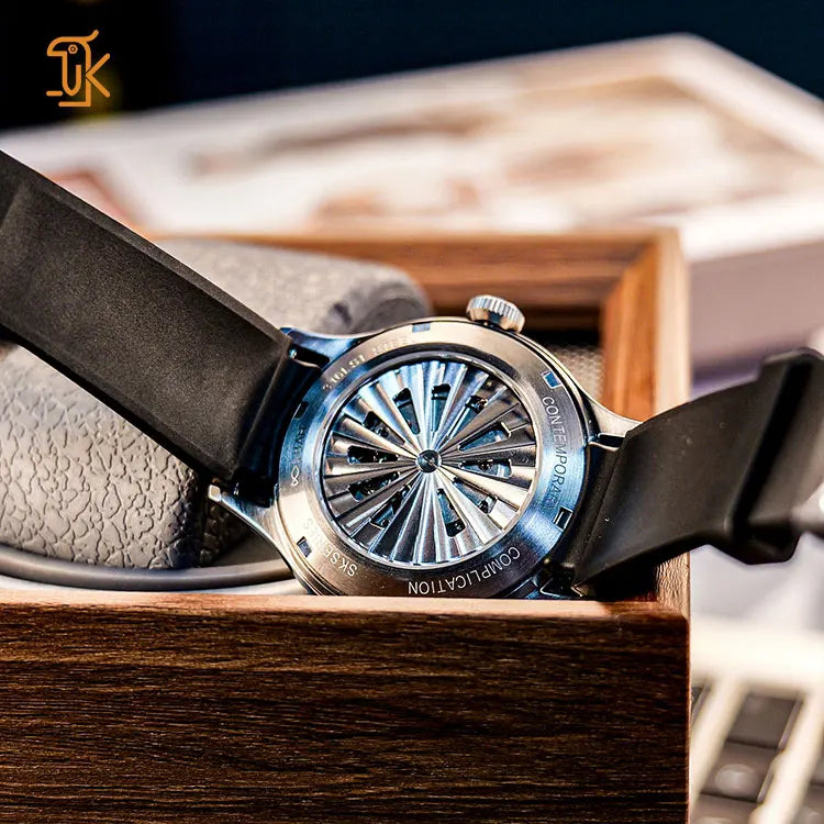 Affordable Unique Mechanical Wandering Hours Automatic Watches for men montre homme lux Customized branding logo available OEM