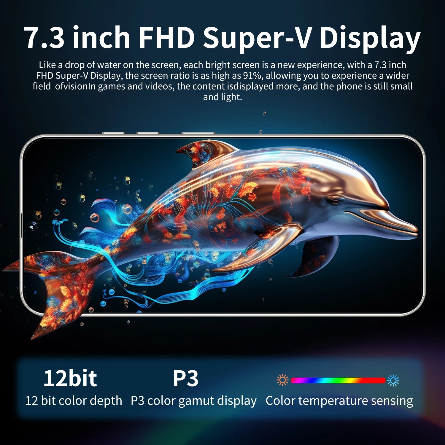2025 S26 Ultra 5G Android 14 smartphone with 7.3 inch HD screen and dual camera setup in gallery view