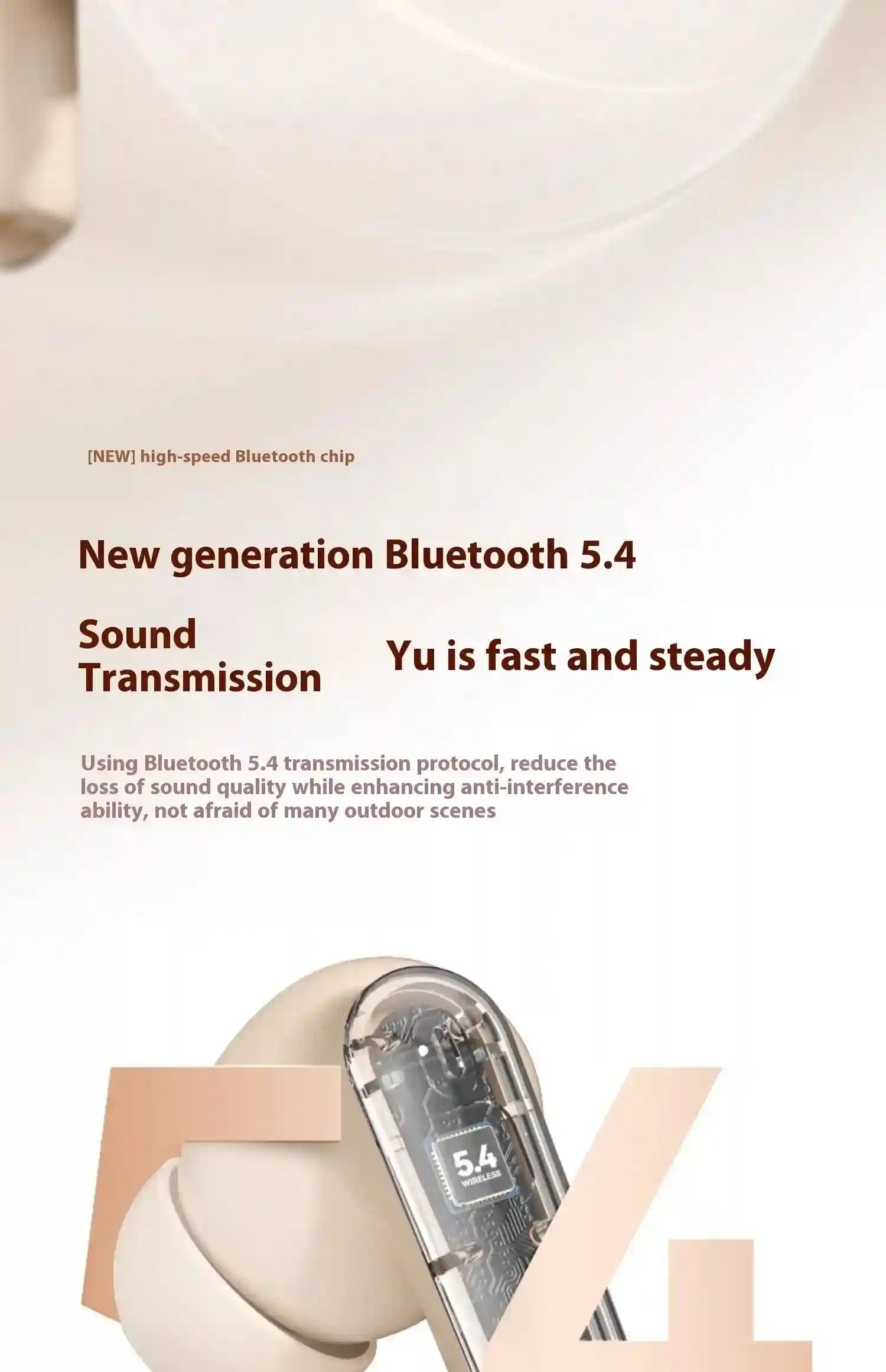 Tidesmit Wireless Bluetooth Earbuds with LED Power Display Tidesmit