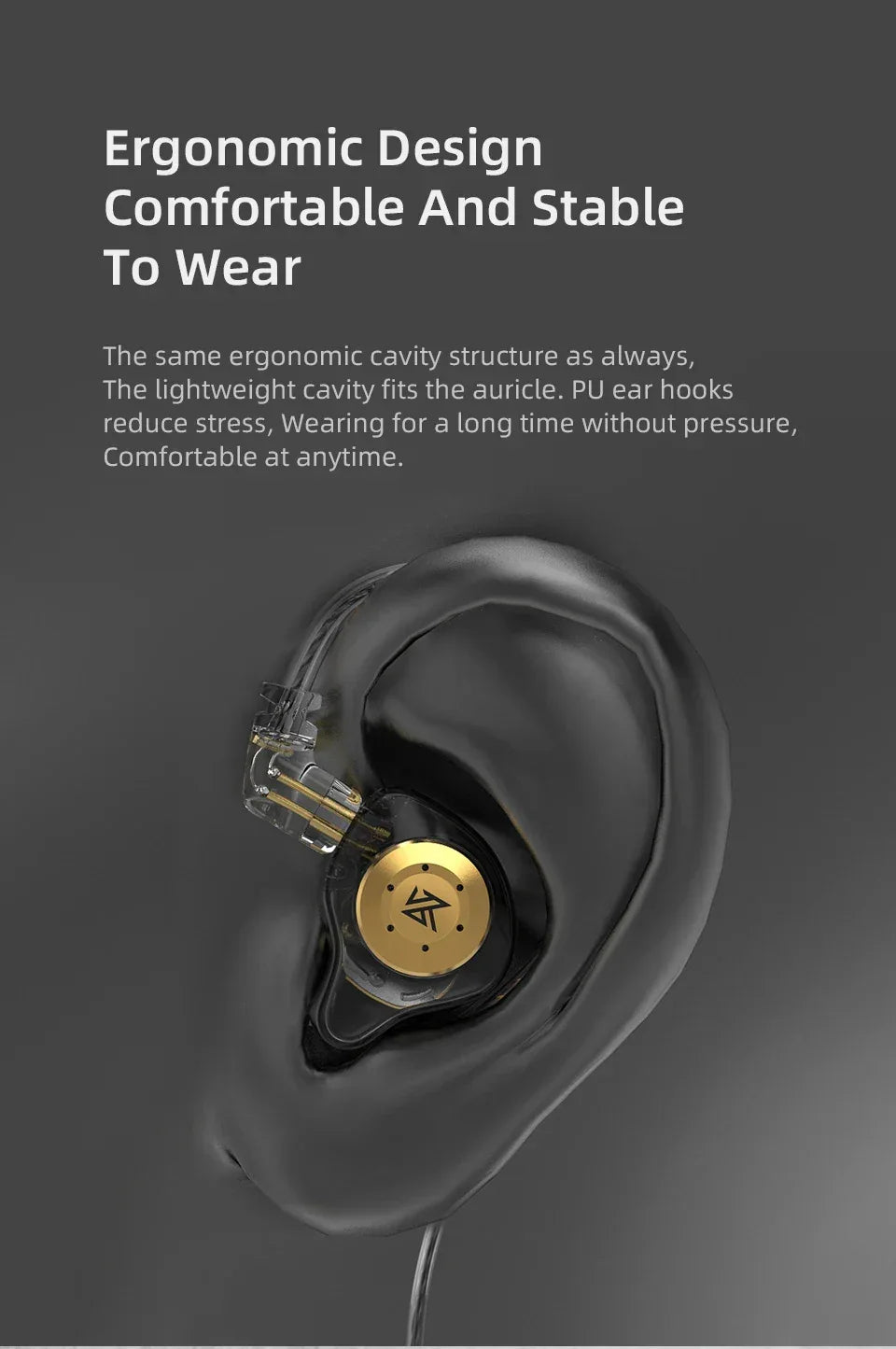 KZ EDX Pro In-Ear Monitors HiFi Bass Wired Earphones by Tidesmit Tidesmit