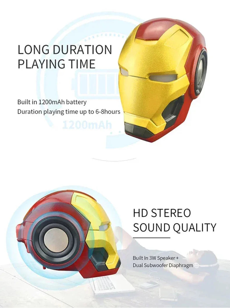 Robot Portable Bluetooth Speaker - 360 Wireless Audio with Deep Bass My Store
